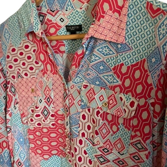 Beautiful Boho Talbots Petite Blouse, Size Small Petite - Picture 2 of 4